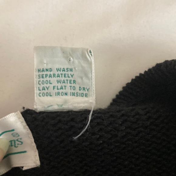 Vintage SHENANIGANS Small Black Holiday Pullover Sweater Purple Green Red Blue - Picture 4 of 16